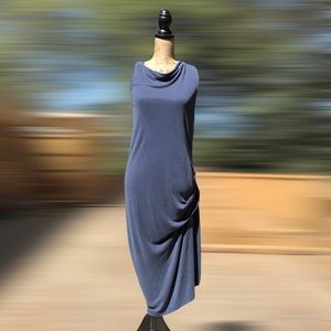 818 Draped Sleeveless Dress